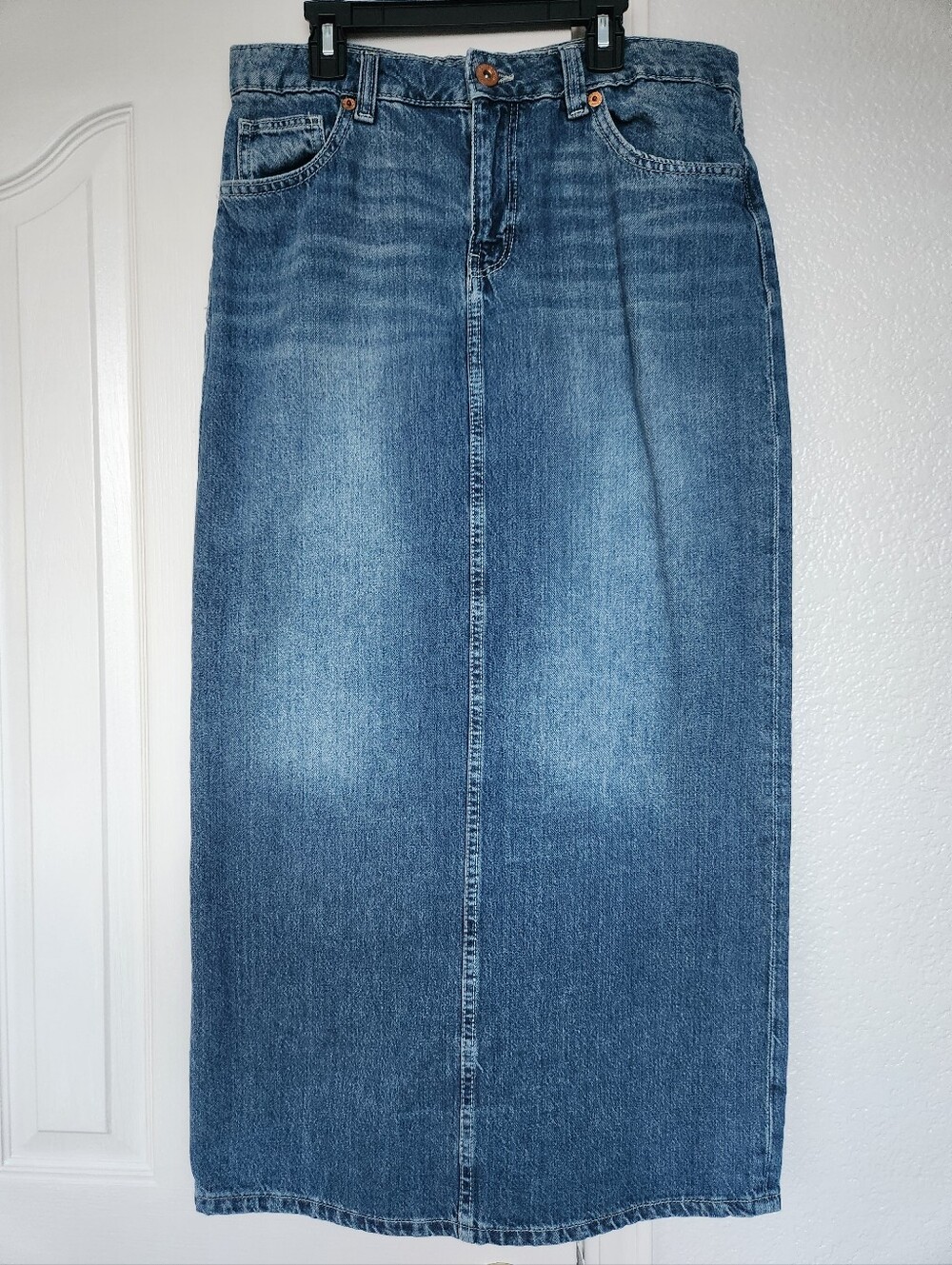 H&M Denim Maxi Skirt Size 8